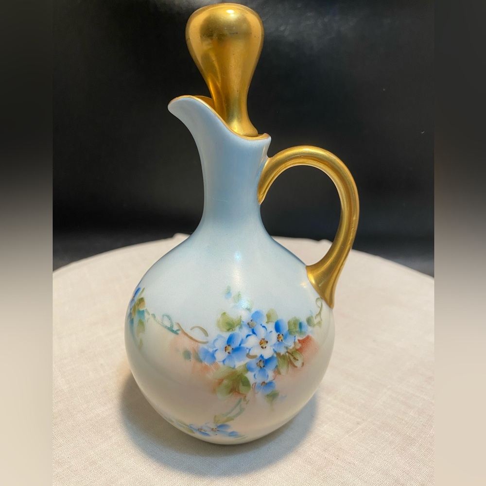Vintage OEG Royal Austria Hand Painted Signed Cruet